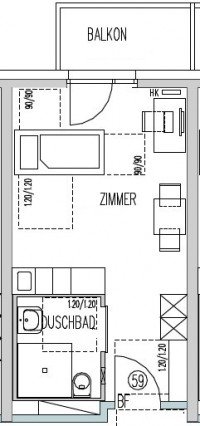 Bild (1bd319f7e1c07336d94e82eaa8096bc5): STUDENTEN-APARTMENTS im 