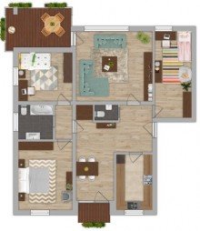 ILLUSTRATION FREI! Renovierungsbed�rftige Wohnung Nahe Zentrum und Bahnhof
