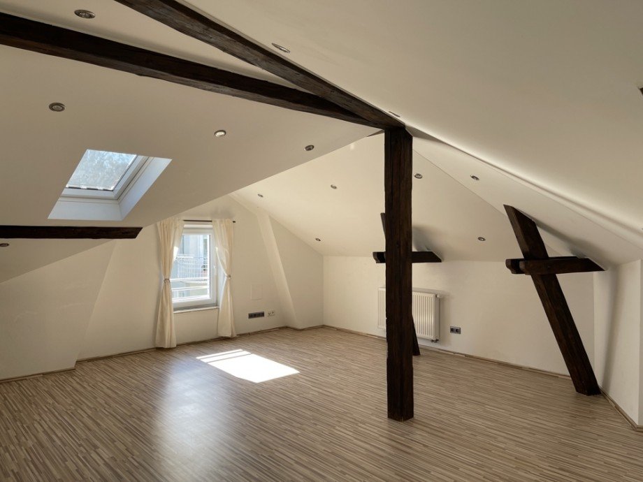 Wohnzimmer Dachgeschosswohnung Augsburg