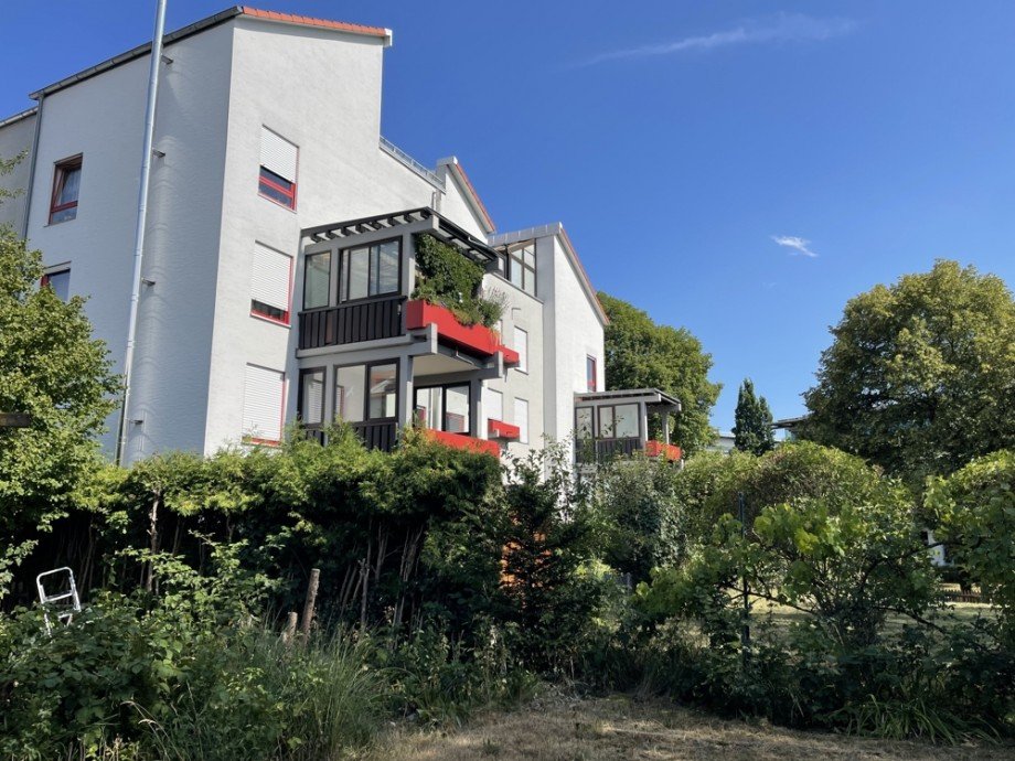 Hausansicht Etagenwohnung Augsburg / Haunstetten