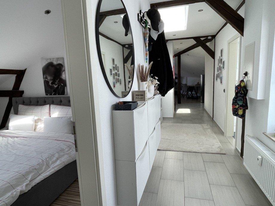 Flur Dachgeschosswohnung Augsburg