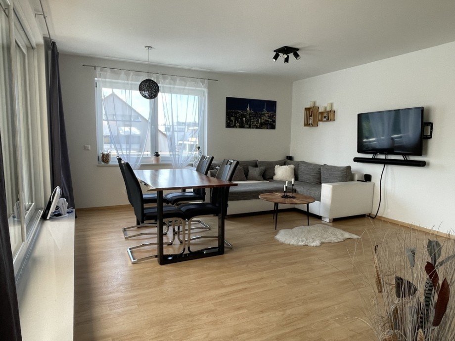 Wohnzimmer Maisonettewohnung Augsburg / Haunstetten