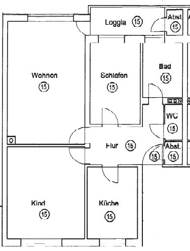 Grundriss Etagenwohnung M�nchen